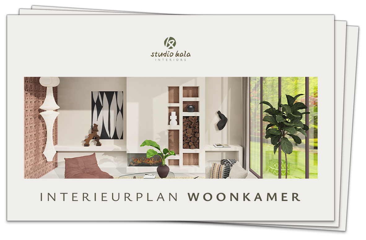 Voorkant van een interieurplan voor een woonkamer